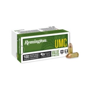 Remington UMC 9mm Luger 115 Grain FMJ Handgun Ammo - 100 Rounds