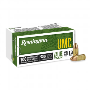 Remington UMC Handgun Ammunition 9mm Luger 115 gr FMJ 1145 fps 100/ct