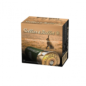 SELLIER & BELLOT 12Ga 2.75in 1 Buckshot 12 Pellets 25rd Box Shotgun Ammo (SB12BSF)