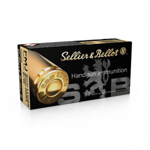 SELLIER & BELLOT 9mm 124 Grain FMJ Ammo, 50 Round Box (SB9B)