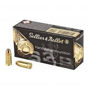 SELLIER & BELLOT 9mm 124Gr JHP 50rd Box Ammo (SB9D)