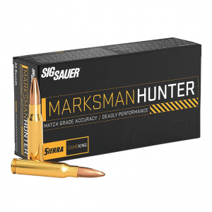 SIG SAUER AMMO Marksman Hunter 308 Win 165gr 20rd/ Box Rifle Ammo (E308GK165-20)