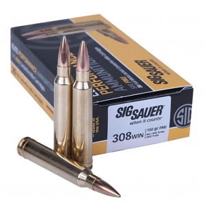 SIG SAUER Elite Ball 308 Win 150Gr FMJ 20/Box Ammo (E308B1-20)