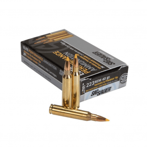 SIG SAUER Elite Performance Varmint and Predator .223 Rem 40 Grain HP Ammo 20 Round Box (E223V1-20)