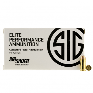 SIG SAUER Elite V-Crown 40 S&W 165Gr JHP 50/Box Ammo (E40SW1-50)