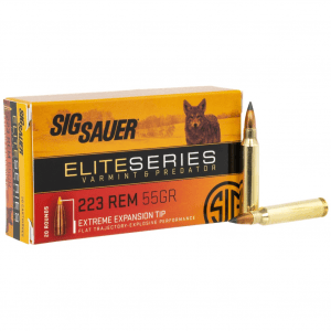 SIG SAUER Varmint & Predator 223 Rem 55gr 20rd Box Ammo (E223V2-20)