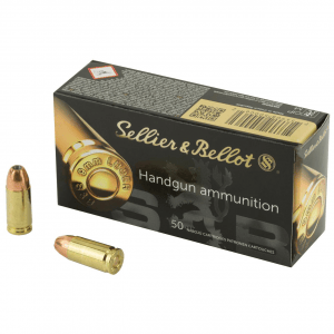 Sellier & Bellot Pistol & Revolver Ammo 9mm Luger 115 gr JHP 50/box