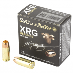 Sellier & Bellot XRG, 40 S&W, 130 Grain, Jacketed Hollow Point, 25 Round Box SB40XA