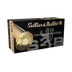 Sellier &Bellot .357 Magnum 158 Grain Lead Flat Nose Handgun Ammo