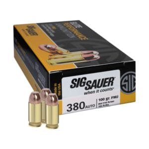 Sig Sauer Elite Performance .380 ACP 100 Grain FMJ Hangun Ammo