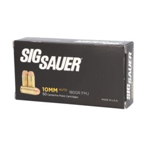 Sig Sauer Elite Performance 10mm 180 Grain FMJ Handgun Ammo