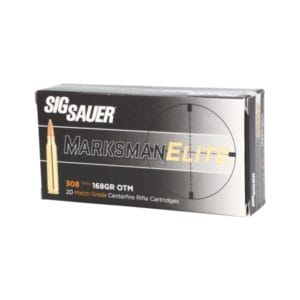 Sig Sauer Elite Performance Match Grade .308 Winchester 168 Grain Centerfire Rifle Ammo