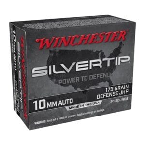 Silvertip(TM) 10mm Automatic Ammo - 10mm Auto 175gr Defense Jacketed Hollow Point 20/Box