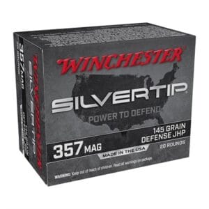 Silvertip(TM) 357 Magnum Ammo - 357 Magnum 145gr Defense Jacketed Hollow Point 20/Box