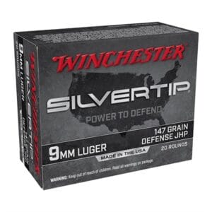 Silvertip(TM) 9mm Luger Ammo - 9mm Luger 147gr Defense Jacketed Hollow Point 200/Case