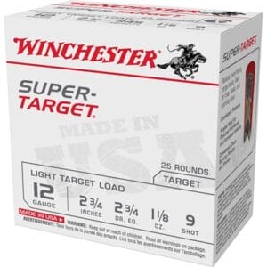 Super Target 12 Gauge Shotgun Ammo - Super Target 12 Gauge 2-3/4'''' 1-1/8oz #9 25/Box