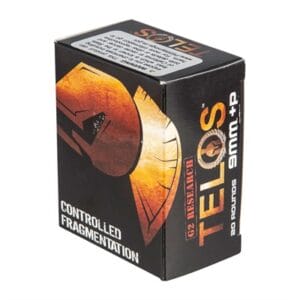 Telos 9mm Luger +p Ammo - 9mm Luger +p 92gr Hollow Point 20/Box