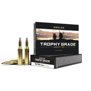 Trophy Grade Ammo 243 Winchester 90gr Accubond - 243 Winchester 100gr Accubond Spitzer Partition 20/Box