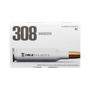 True Velocity Polymer-Cased .308 Winchester 165 Grain Ammo with Nosler Accubond Bullet