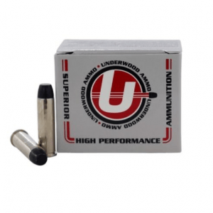 Underwood Ammo Lead Flat Nose Gas Check Handgun Ammunition 357 Mag 180gr LFN 784 fps 20/ct