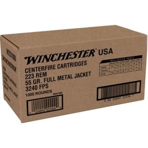 Usa White Box 223 Remington Rifle Ammo - 223 Remington 55gr Full Metal Jacket 1,000/Box