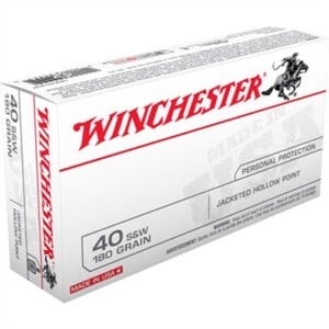 Usa White Box 40 S&W Handgun Ammo - Usa White Box 40 S&W 180gr Jacketed Hollow Point 50/Box