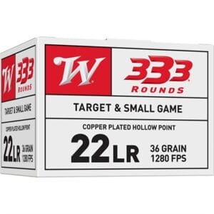 Usa Whitebox 22 Long Rifle Rimfire Ammo - 22 Long Rifle 36gr Copper Plated Hollow Point 333/Box