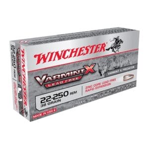 Varmint X 22-250 Remington Ammo - 22-250 Rem 38gr Zinc Core Lead Free Rapid Expansion 20/Box