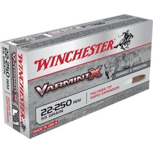 Varmint X 22-250 Remington Ammo - 22-250 Remington 55gr Polymer Tip Rapid Expansion 20/Box