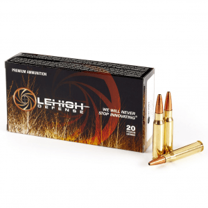 WILSON COMBAT .308 Winchester 152gr Lehigh Defense Controlled Chaos 20/Box Rifle Ammo (LA308-152-CC)