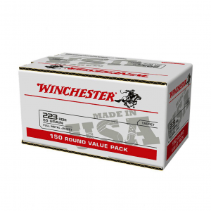 WINCHESTER 223 Rem 55Gr FMJ 150Rd Case Rifle Ammo (USA223L1)