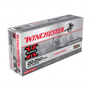 WINCHESTER AMMO Super-X 22-250 Remington 64Gr Power-Point Ammo (X222502)