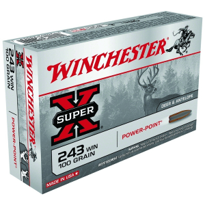 WINCHESTER Super-X .243 Win 100 Grain PP 20rd Box Rifle Ammo (X2432)