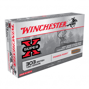 WINCHESTER Super-X .303 British 180Gr PP 20rd Box Rifle Ammo (X303B1)