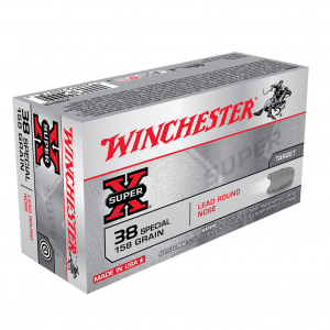 WINCHESTER Super-X .38 Special 158Gr LRN 50rd Box Ammo (X38S1P)