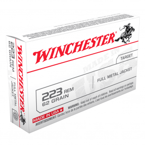 WINCHESTER USA 223 Rem 62Gr FMJ 20rd Box Rifle Ammo (USA223R3)