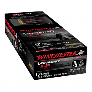 WINCHESTER Varmint LF .17 HMR 15.5Gr NTX 50rd Box Ammo (S17HMR1LF)