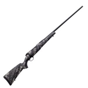 Weatherby Mark V Backcountry 2.0 Ti 270 Weatherby Magnum Bolt Action Rifle - 26in - Grey/White Sponge Camo