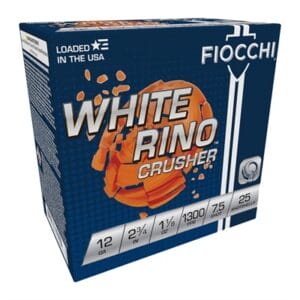 White Rino Crusher 12 Gauge Ammo - 12 Gauge 2-3/4'''' 1-1/8oz #7.5 250/Case