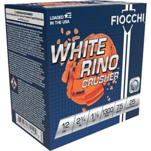 White Rino Crusher 12 Gauge Ammo - 12ga 2-3/4'''' 1-1/8oz #7.5 25/Box