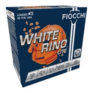 White Rino Lite 12 Gauge Ammo - 12 Gauge 2-3/4'''' 1-1/8oz #7.5 250/Case