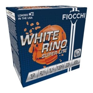 White Rino Super-Lite 12 Gauge Ammo - 12 Gauge 2-3/4'''' 1-1/8oz #7.5 250/Case