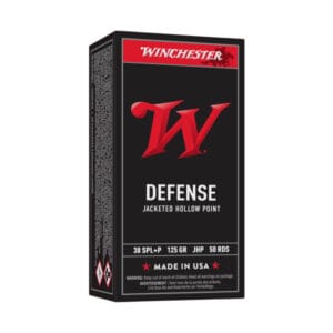 Winchester .38 Special +P 125 Grain JHP Centerfire Handgun Ammo