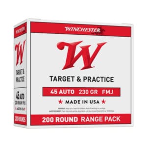 Winchester .45 ACP 230 Grain FMJ Handgun Ammo