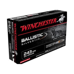 Winchester Ballistic Silvertip .243 Winchester 55 Grain Centerfire Rifle Ammo