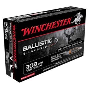 Winchester Ballistic Silvertip 308 Winchester 168gr Ballistic Silvertip Rifle Ammo - 20 Rounds