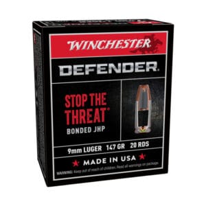 Winchester PDX1 9mm Luger 147 Grain Jacketed Hollow Point Handgun Ammo