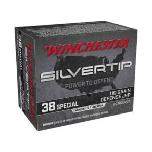 Winchester Silvertip 38 Special 110gr JHP Handgun Ammo - 20 Rounds