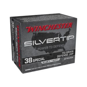 Winchester Silvertip HP .38 Special 110 Grain Handgun Ammo