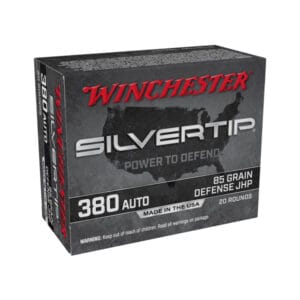 Winchester Silvertip HP .380 Automatic Colt Pistol 85 Grain Handgun Ammo